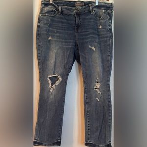 Torrid Boyfriend Distressed Vintage Stretch Jeans